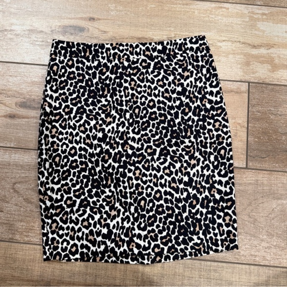 J.Crew | Leopard Print Pencil Skirt